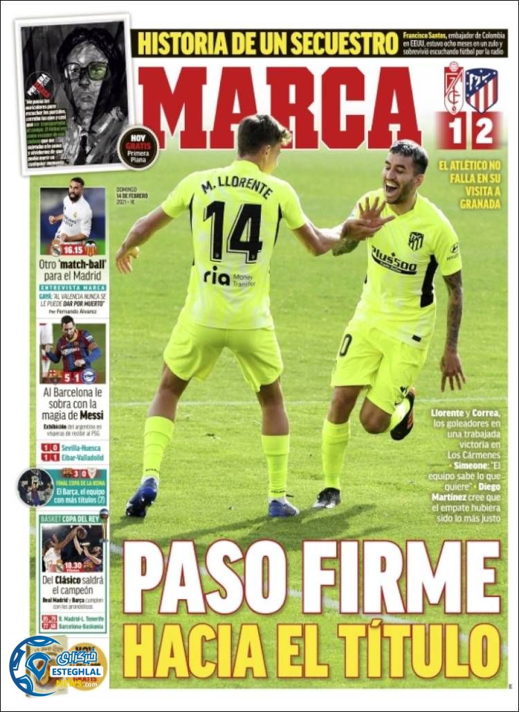 روزنامه ورزشی مارکا یکشنبه 26 بهمن 1399