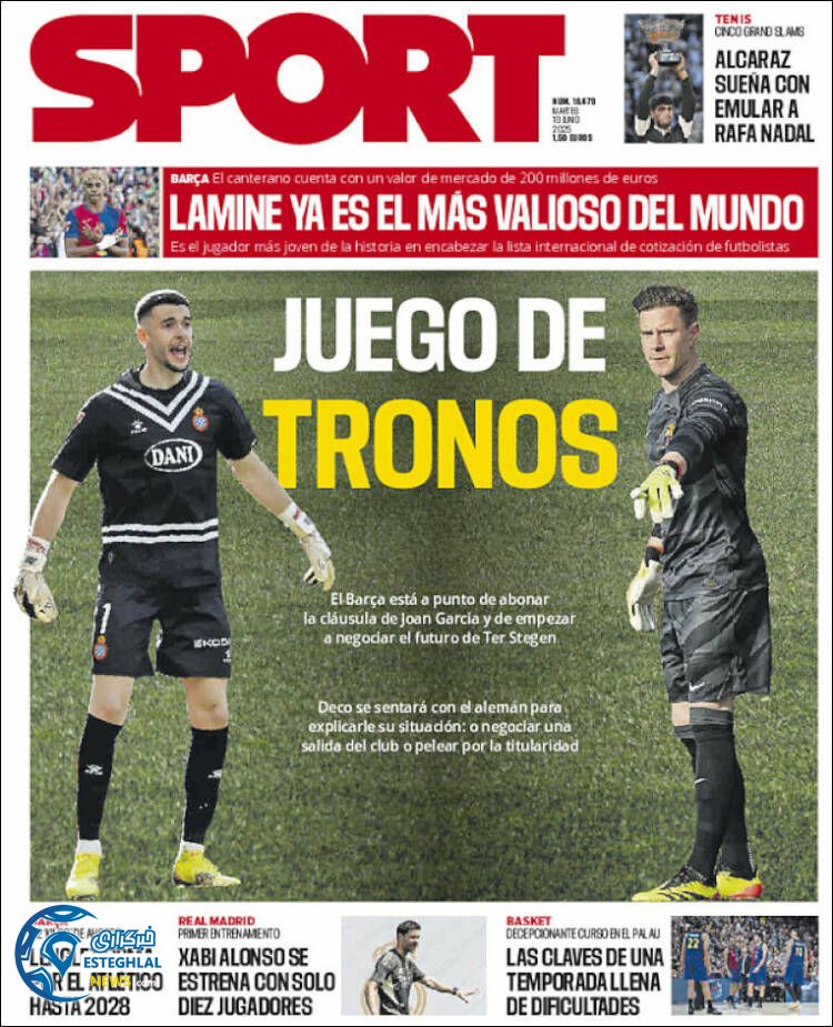 روزنامه ورزشی اسپورت سه شنبه 20 خرداد 1404   