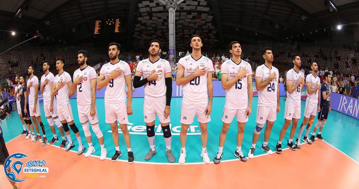 دیدار تیم های ملی والیبال ایران و صربستان