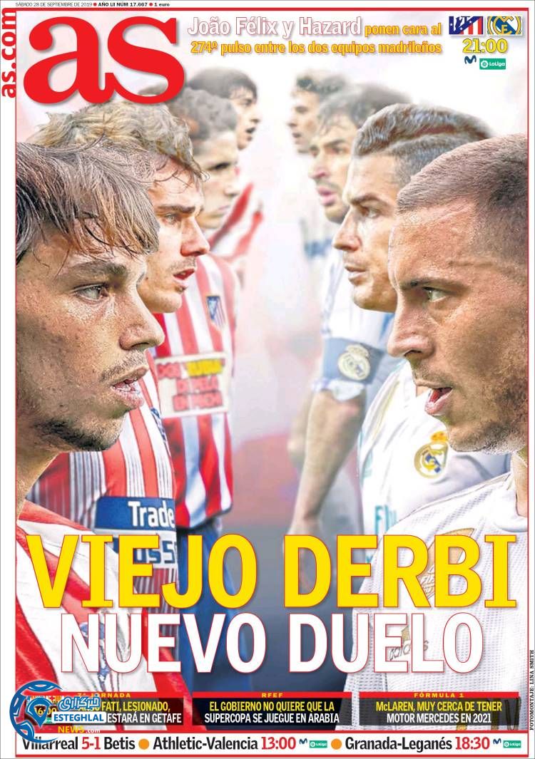 روزنامه ورزشی آاس شنبه 6 مهر 1398