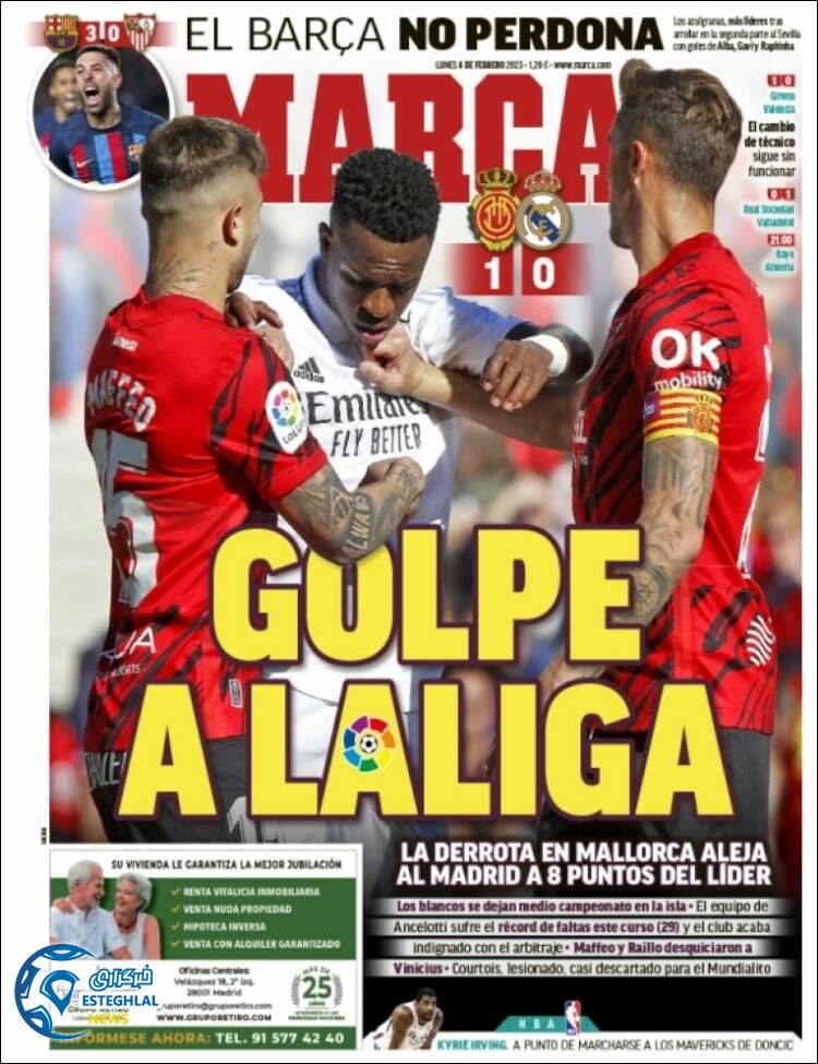 روزنامه ورزشی مارکا دوشنبه 17 بهمن 1401 