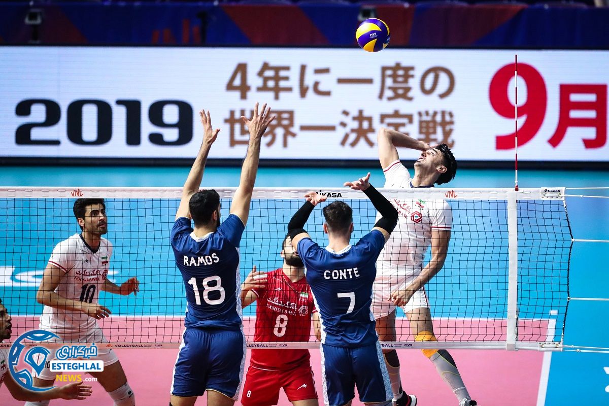 دیدار تیم ملی والیبال آرژانتین و ایران