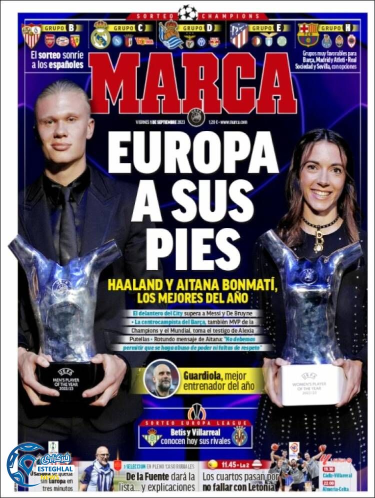 روزنامه ورزشی مارکا جمعه 10 شهریور 1402