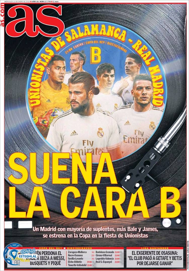 روزنامه ورزشی آاس چهارشنبه 2 بهمن 1398