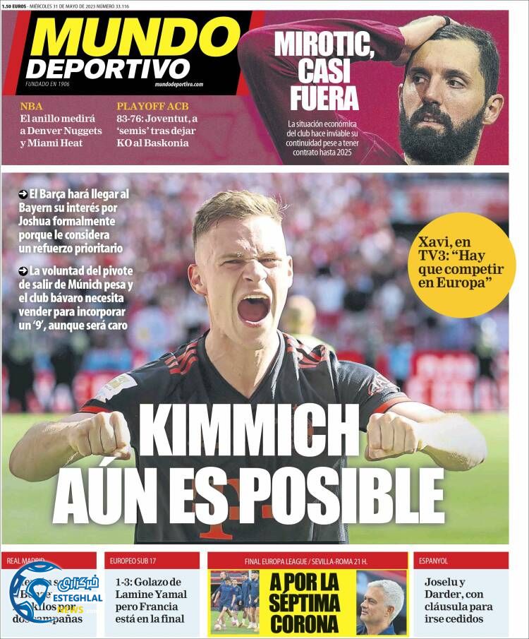 روزنامه ورزشی موندو دپوزتیوو چهارشنبه 10 خرداد 1402 