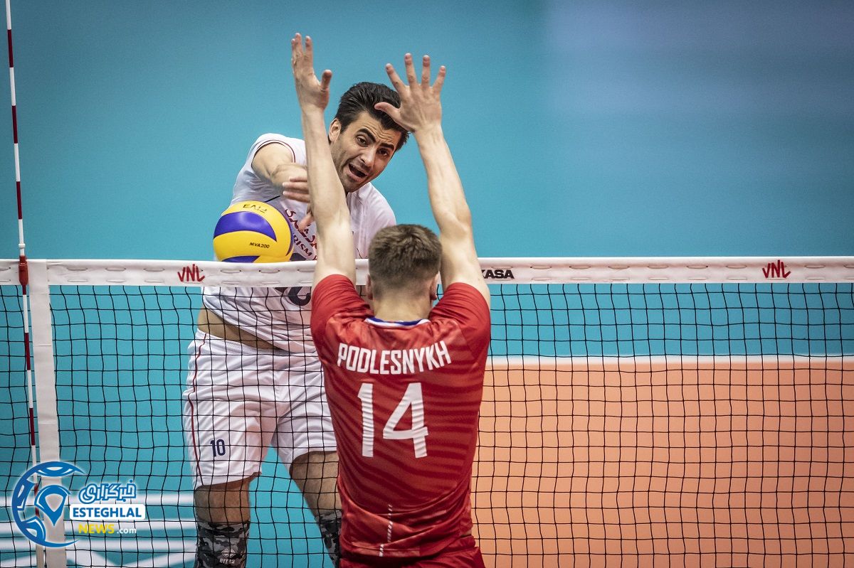 دیدار تیم های ملی والیبال ایران و روسیه