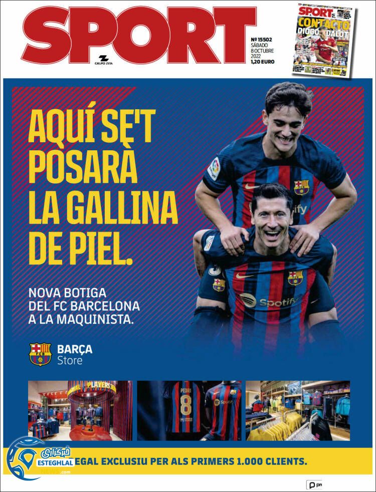 روزنامه ورزشی اسپورت شنبه 16 مهر 1401 