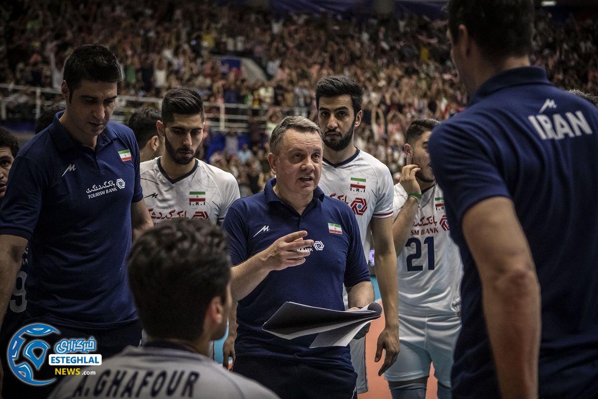 دیدار تیم های ملی والیبال ایران و روسیه