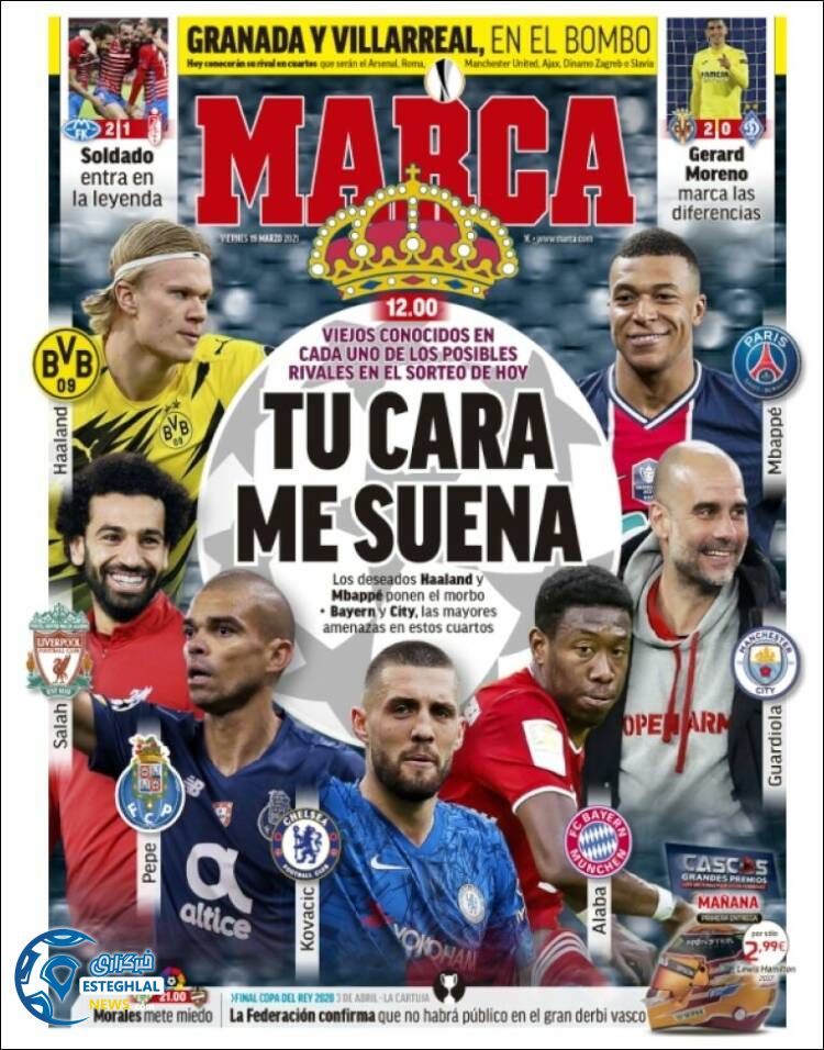 روزنامه ورزشی مارکا جمعه 29 اسفند 1399