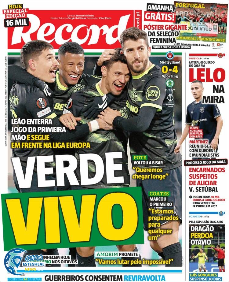 روزنامه ورزشی زکوزذ جمعه 5 اسفند 1401 