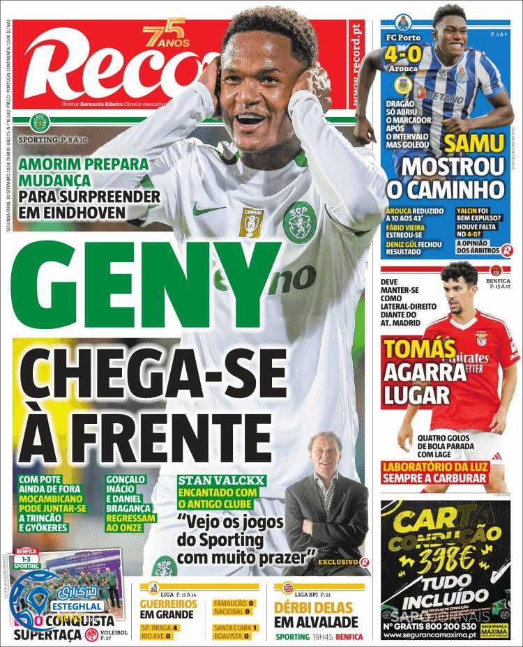 روزنامه ورزشی رکورد دوشنبه 9 مهر 1403 