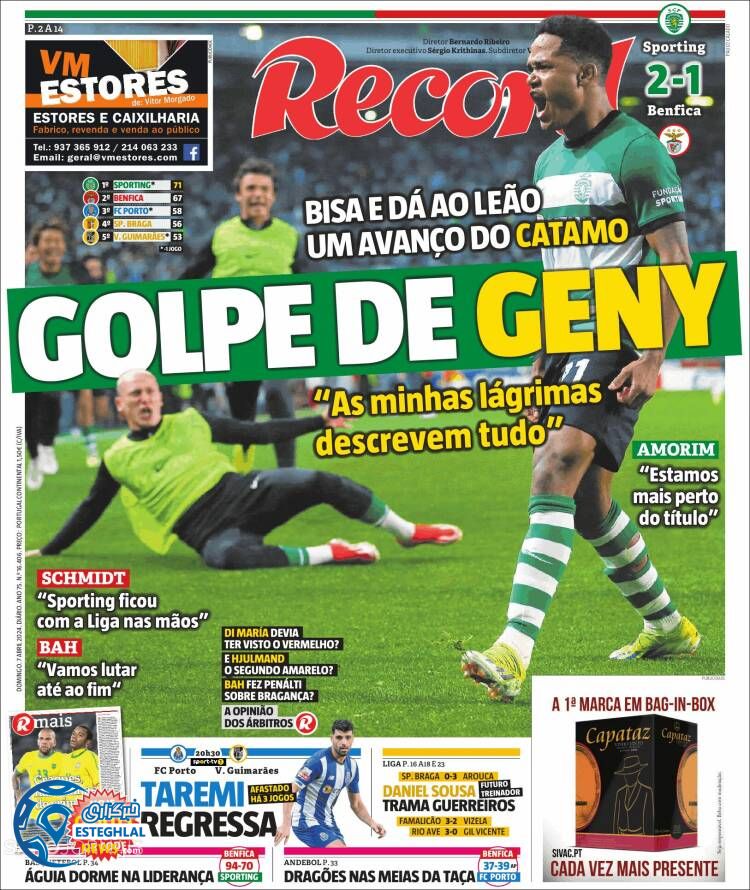 روزنامه  ورزشی رکورد یکشنبه 19 فروردین 1403 