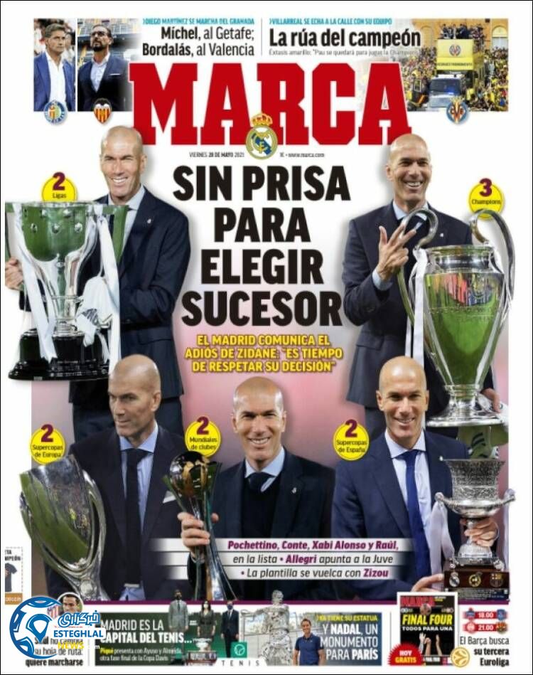 روزنامه ورزشی مارکا جمعه 7 خرداد 1400 