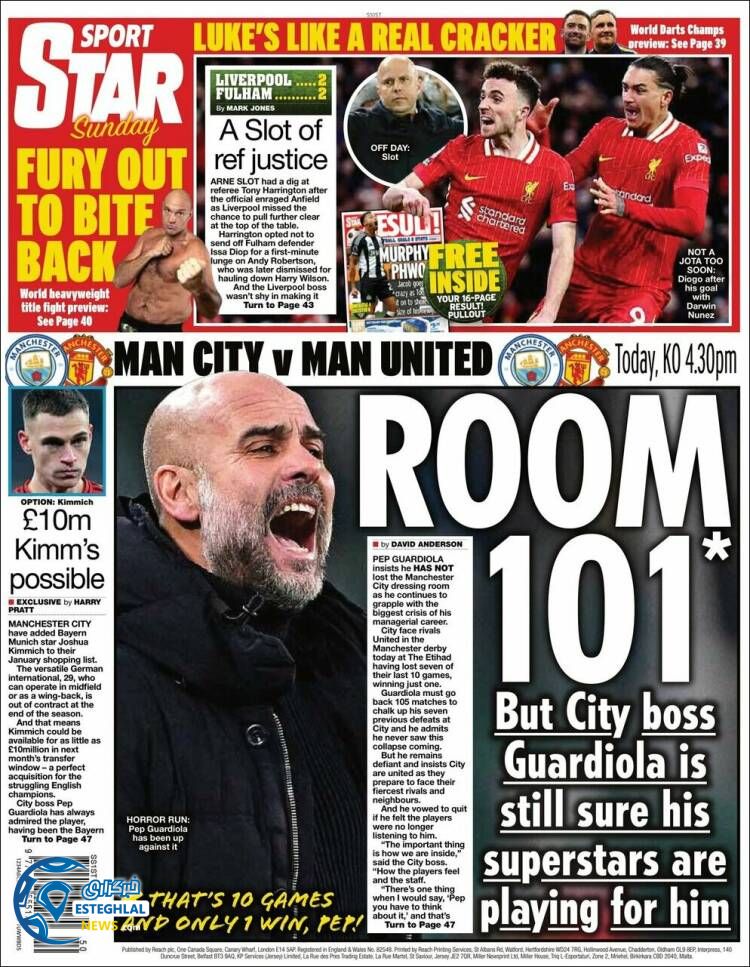 روزنامه ورزشی استار  اسپورت یکشنبه 25 آذر 1403 