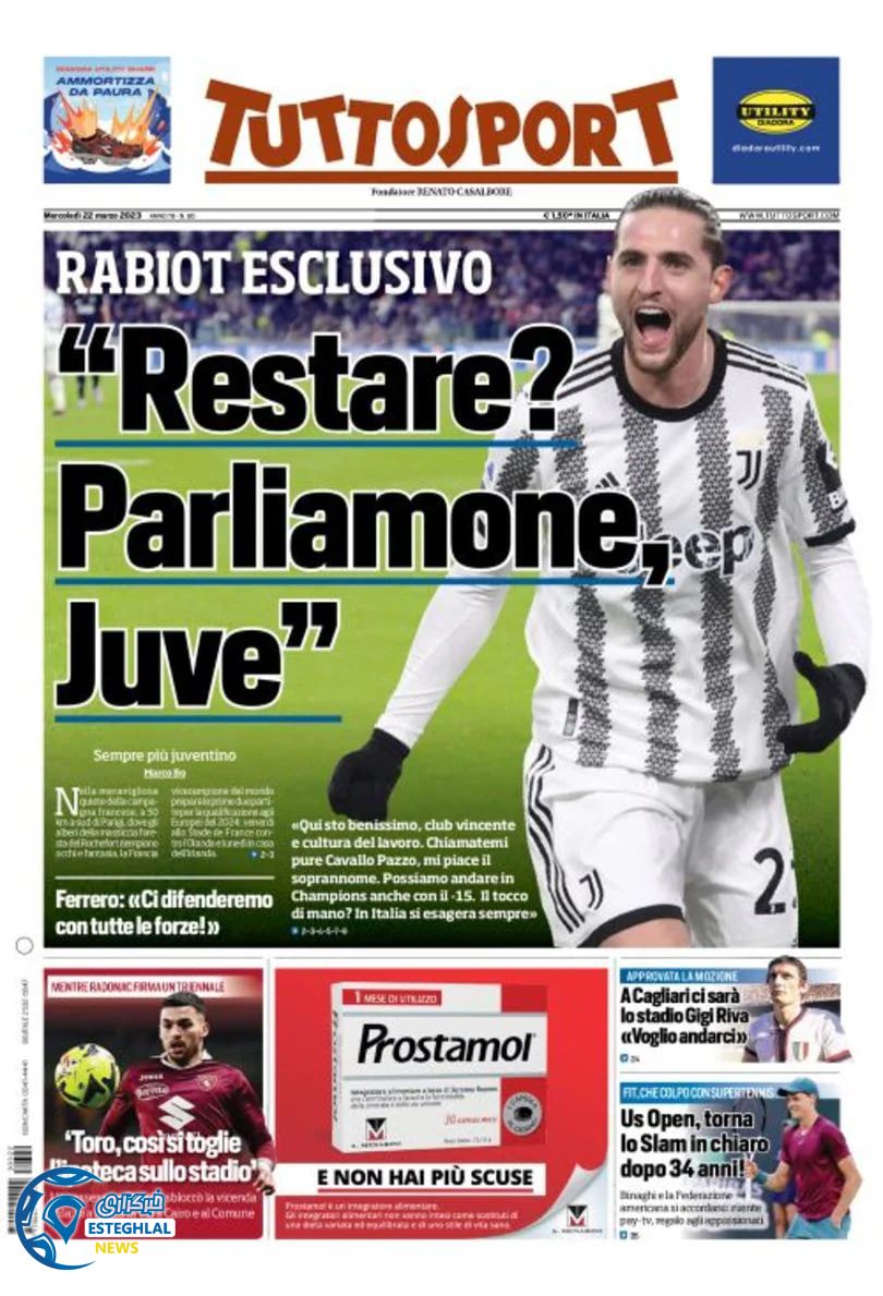 روزنامه ورزشی توتو اسپورت چهارشنبه 2 فروردین 1402 