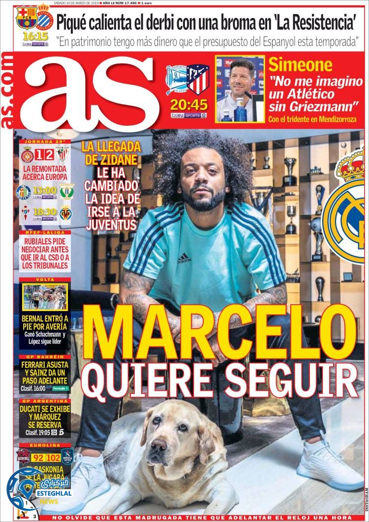 روزنامه ورزشی آاس شنبه 10 فروردین 1398