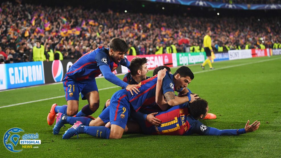 لیگ قهرمانان اروپا دیدار بارسلونا و پاری سن ژرمن