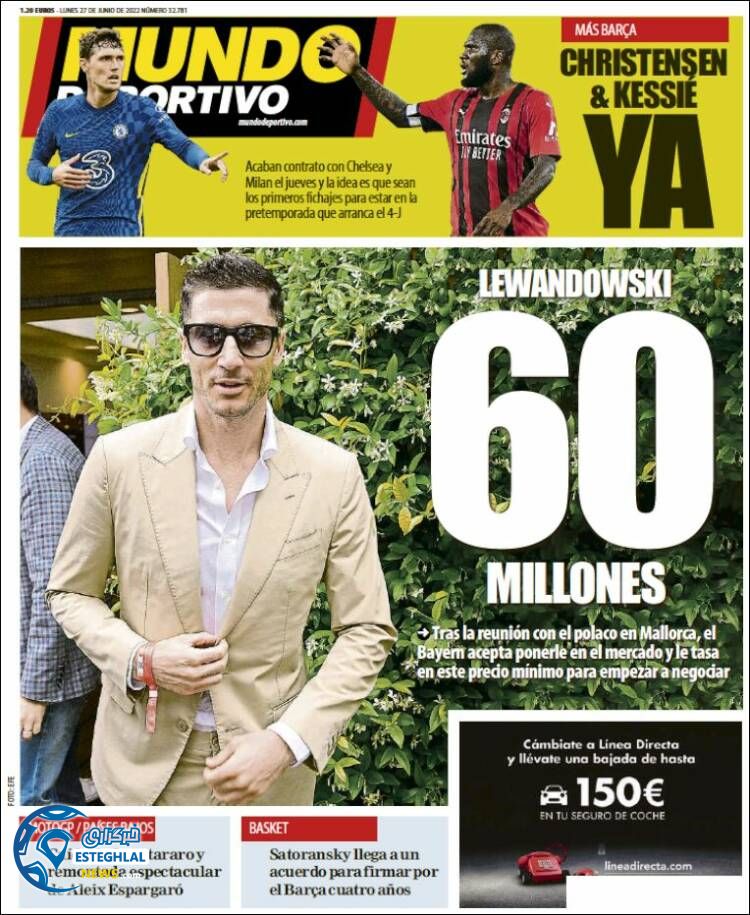 روزنامه ورزشی موندو دپورتیوو دوشنبه 6 تیر 1401