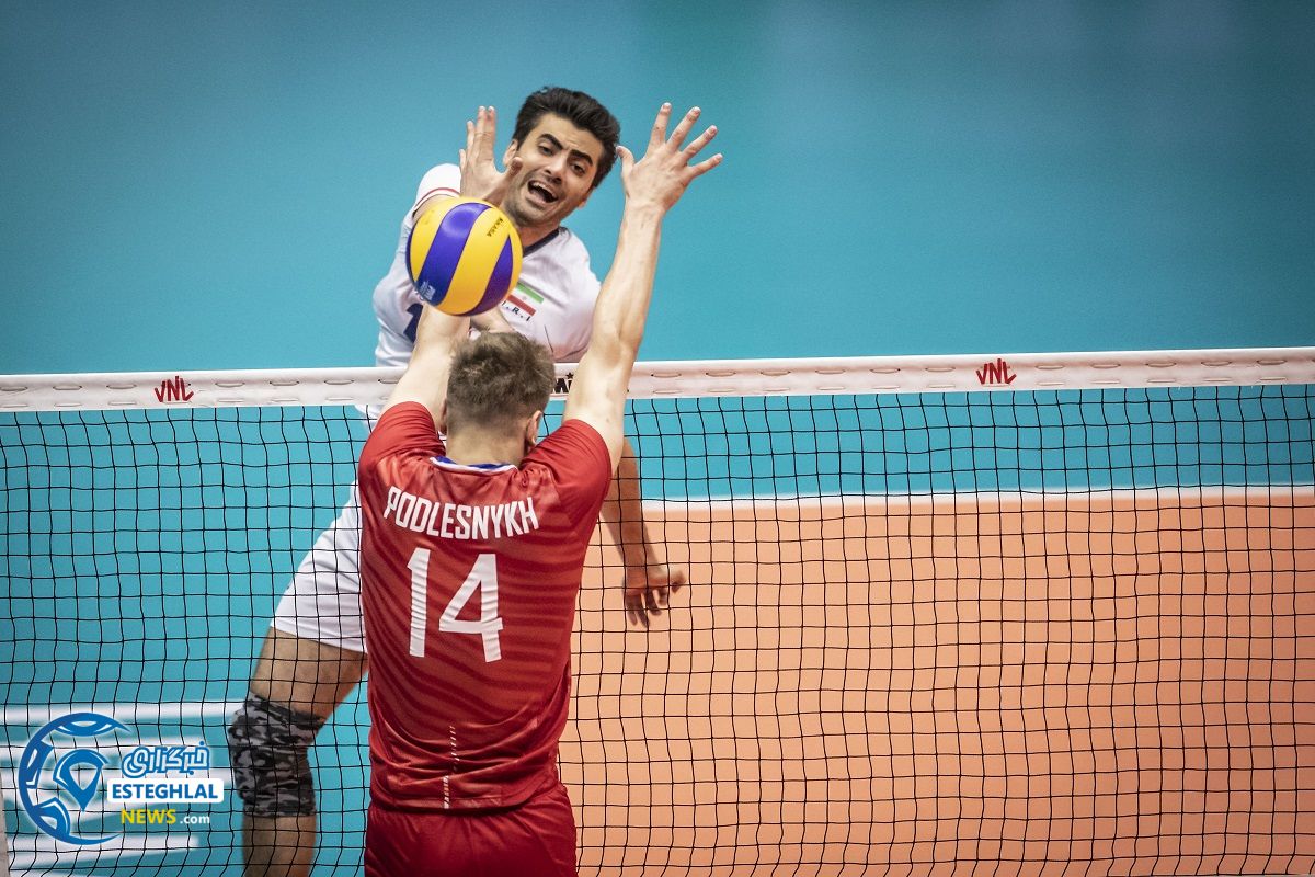 دیدار تیم های ملی والیبال ایران و روسیه