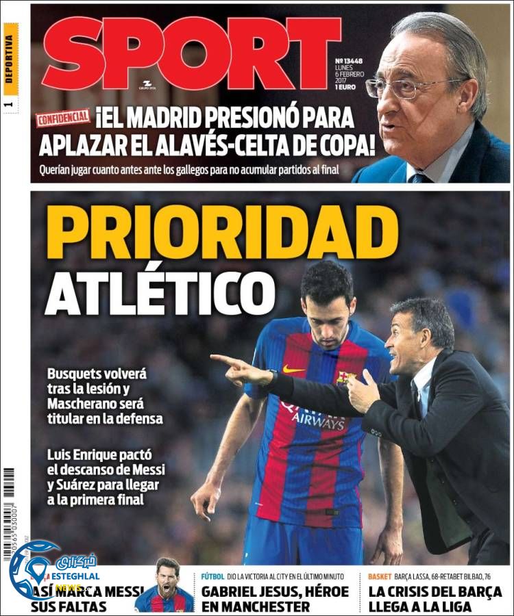 روزنامه های ورزشی جهان 18 بهمن