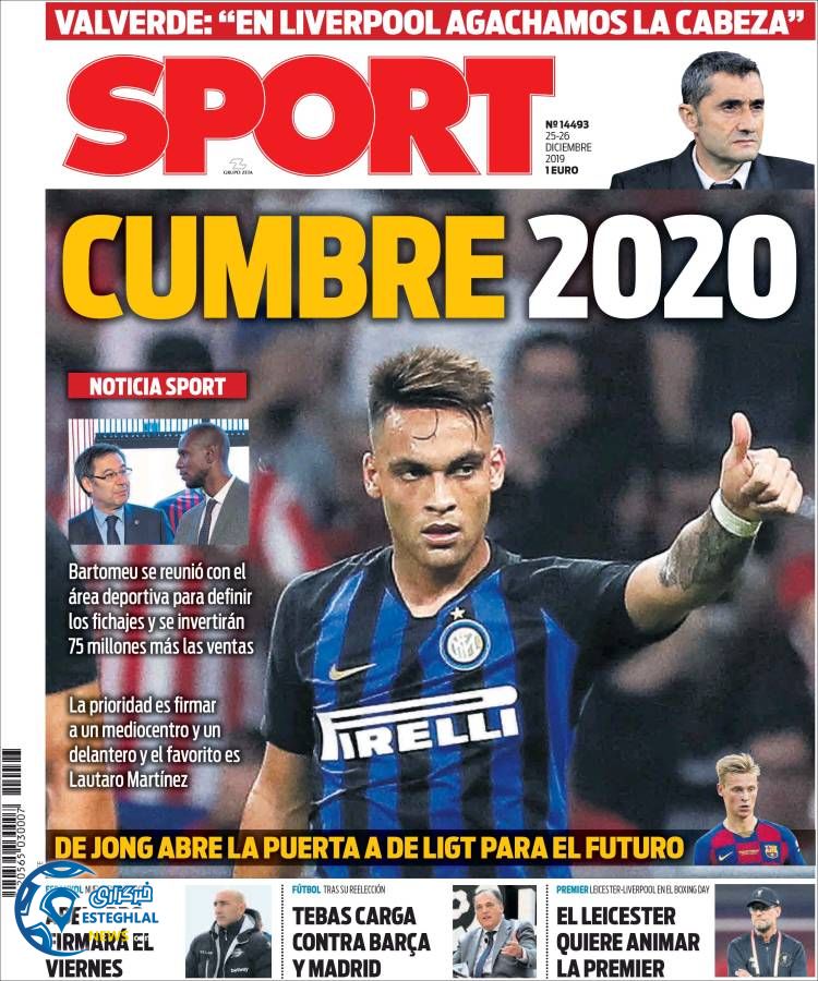 روزنامه ورزشی اسپورت چهارشنبه 4 دی 1398