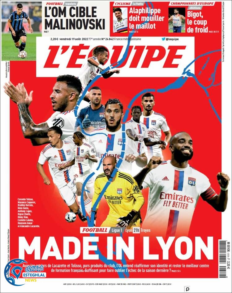 روزنامه ورزشی اکیپ جمعه 28 مرداد 1401 