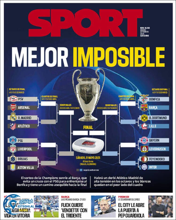 روزنامه ورزشی  اسپورت شنبه 4 اسفند 1403 