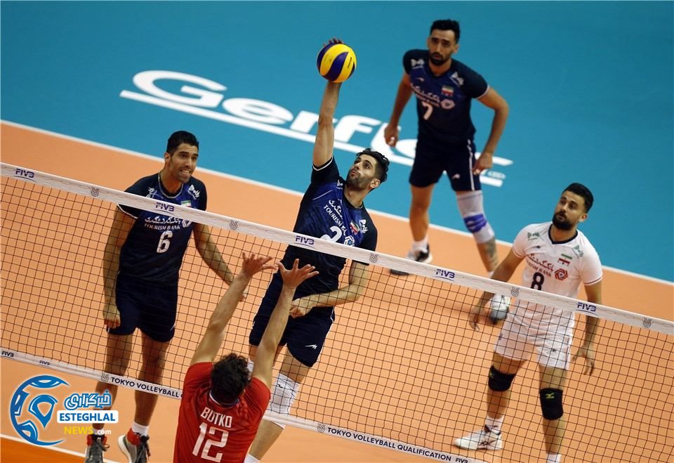 دیدار تیم های ملی والیبال روسیه و ایران