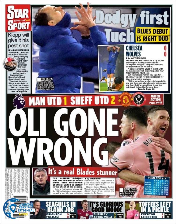 روزنامه ورزشی استار اسپورت پنجشنبه 9 بهمن 1399