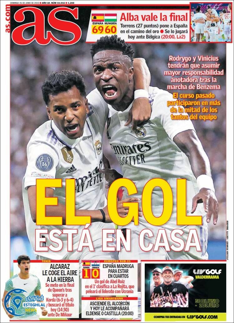 روزنامه ورزشی آ اس یکشنبه 4 تیر 1402 