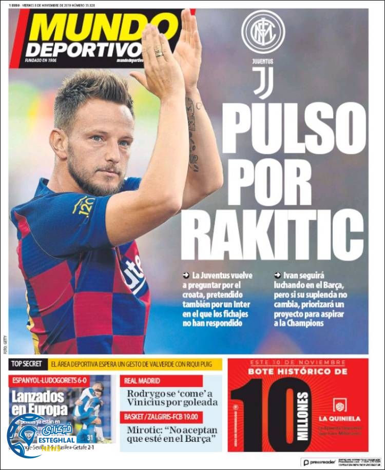 روزنامه ورزشی موندو دپورتیوو جمعه 17 آبان 1398