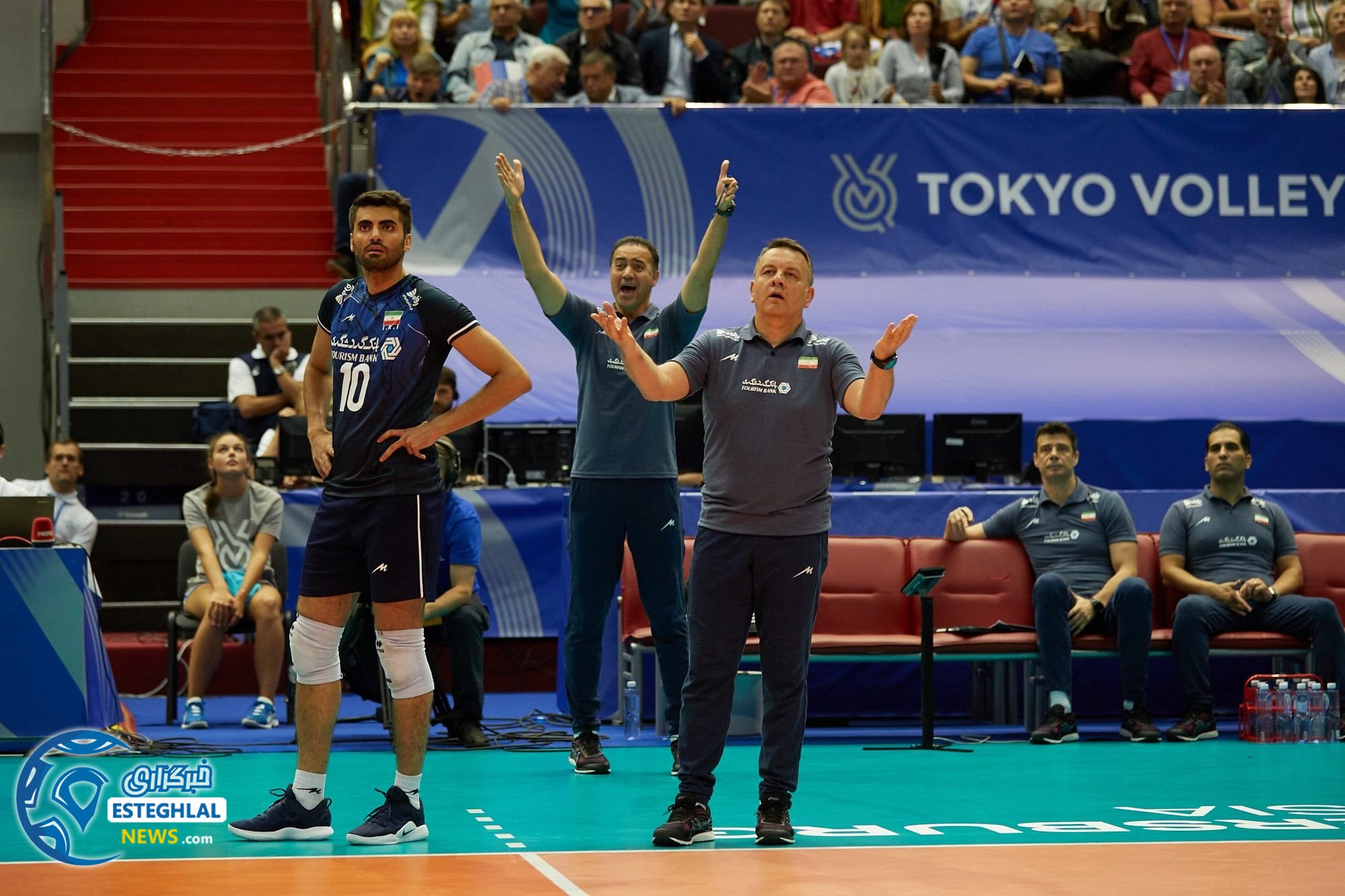 دیدار تیم های ملی والیبال روسیه و ایران