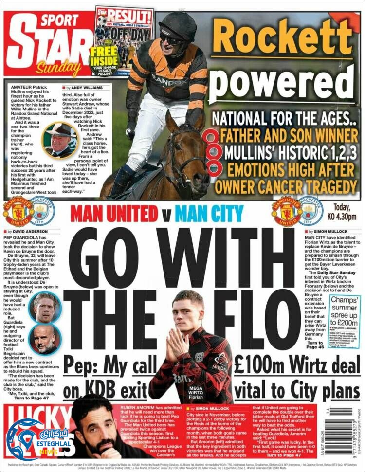 روزنامه ورزشی استار اسپورت یکشنبه 17 فروردین 1404 