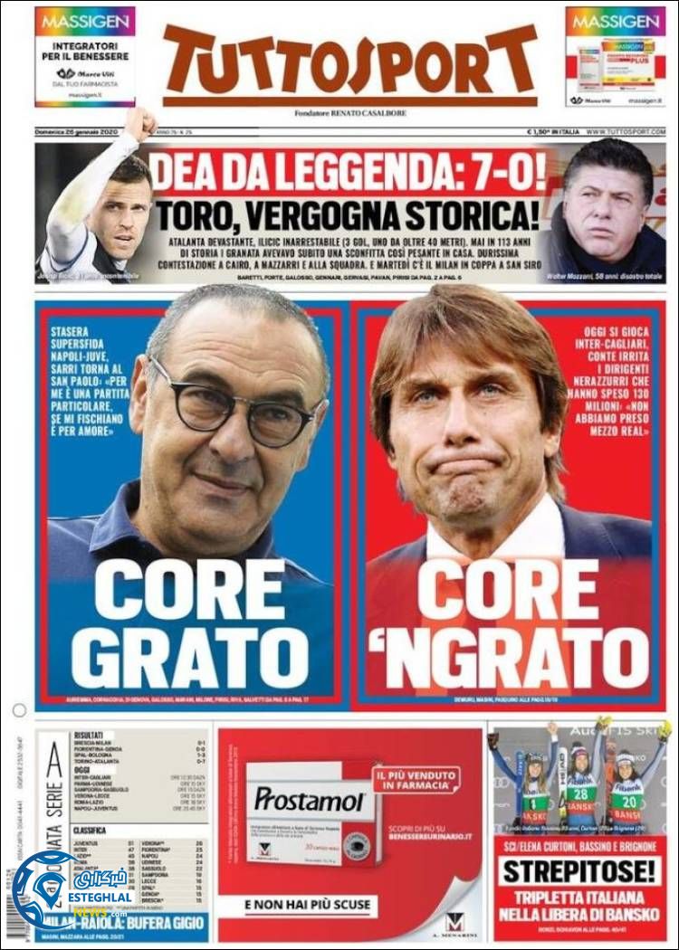 روزنامه ورزشی توتو اسپورت یکشنبه 6 بهمن 1398