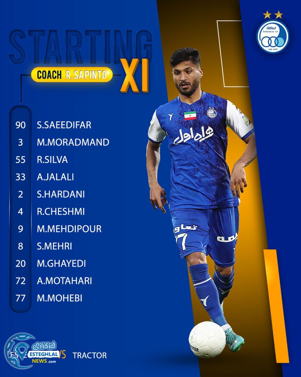 ترکیب استقلال مقابل تراکتور
