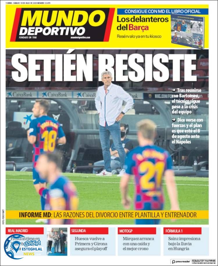 روزنامه ورزشی موندو دپورتیوو شنبه 28 تیر 1399