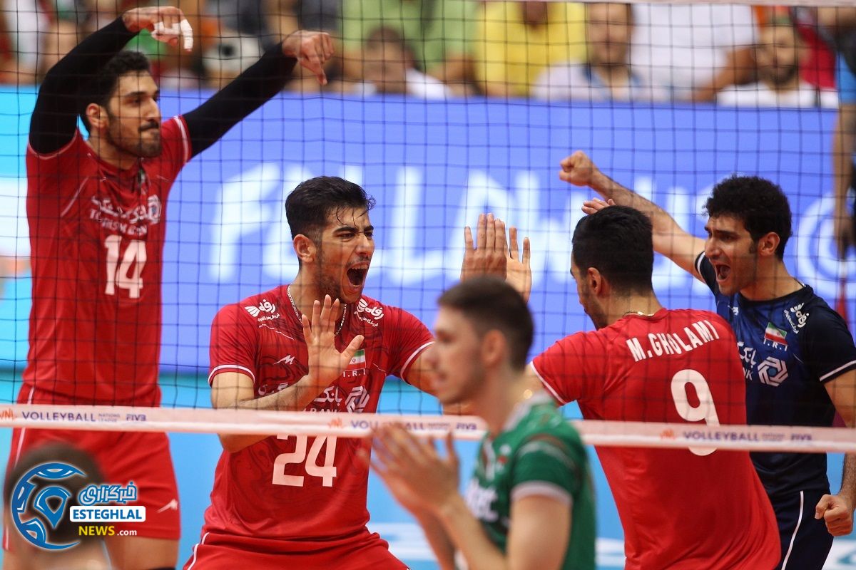 دیدار تیم های ملی والیبال بلغارستان و ایران