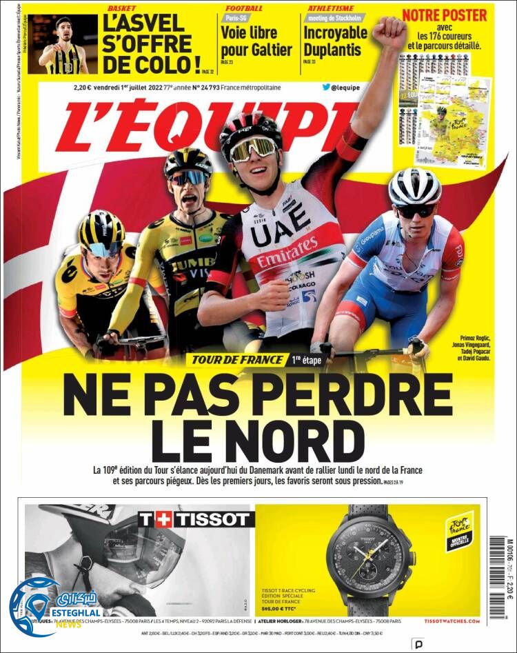 روزنامه ورزشی اکیپ جمعه 10 تیر 1401