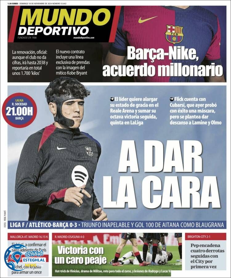 روزنامه ورزشی موندو دپورنیوو یکشنبه 20 آبان 1403 