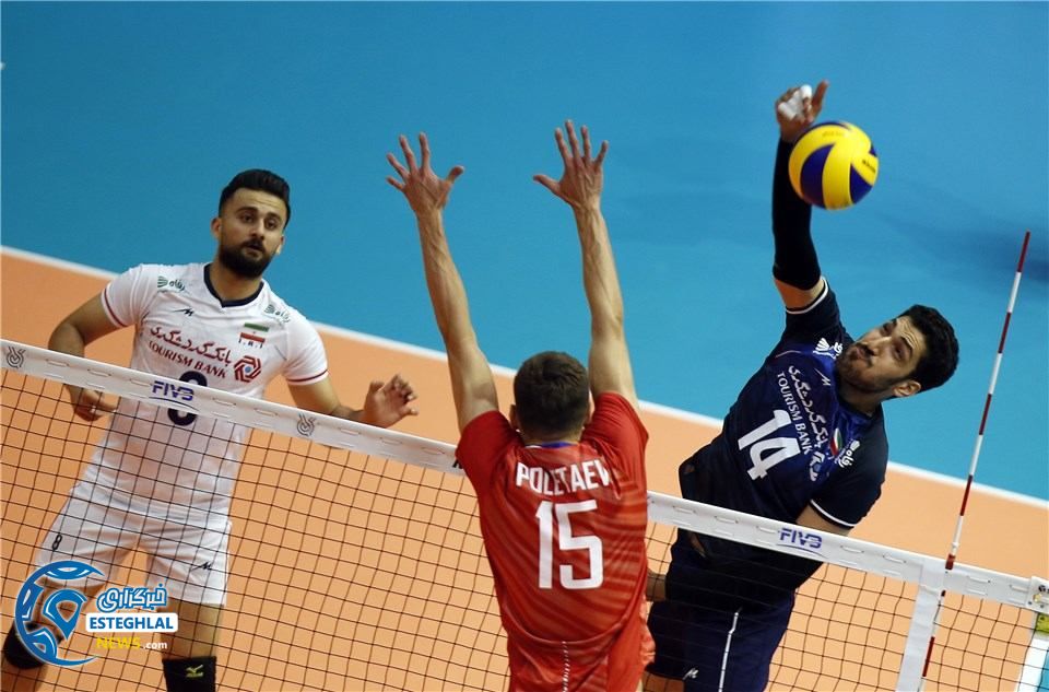 دیدار تیم های ملی والیبال روسیه و ایران