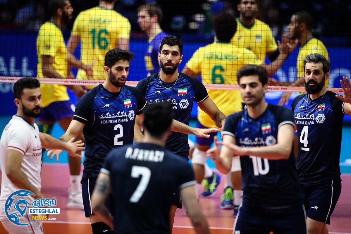 دیدار تیم ملی والیبال برزیل و ایران