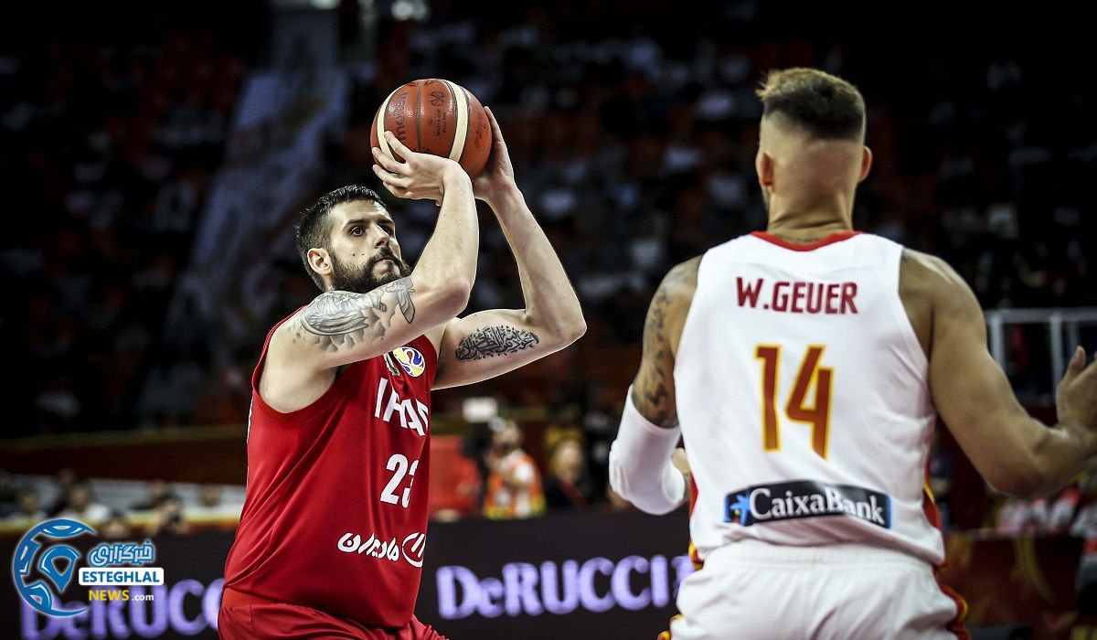 دیدار تیم ملی بسکتبال ایران واسپانیا