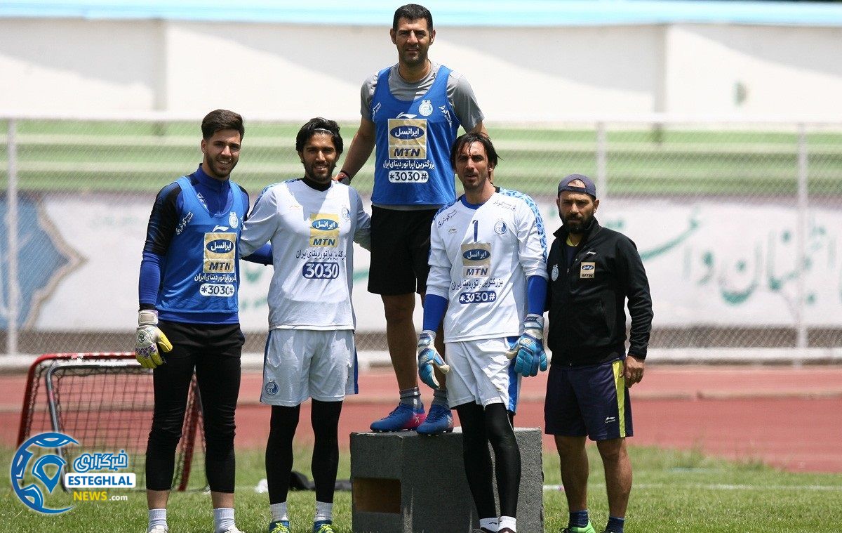 دروازبانان استقلال در تمرین