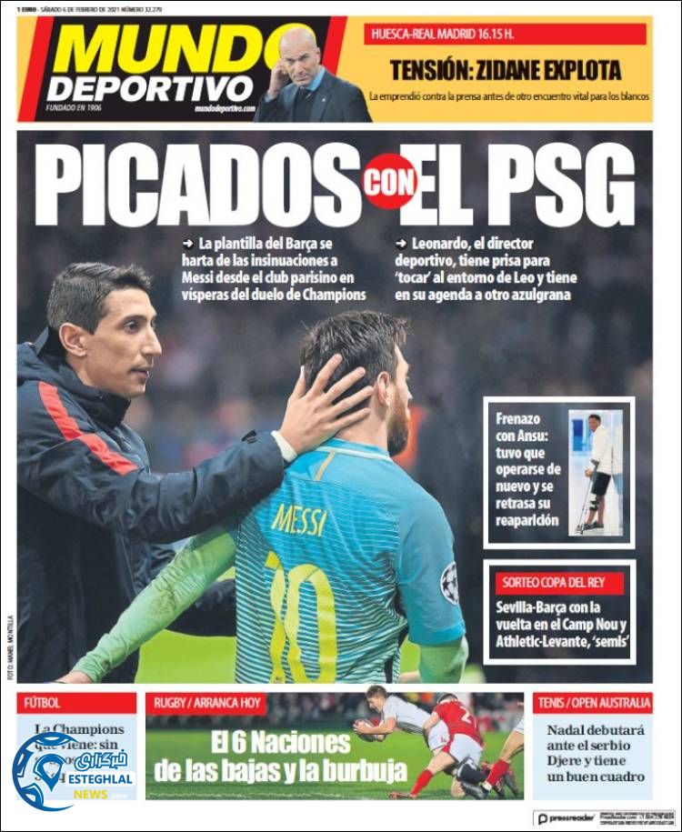 روزنامه ورزشی موندو دپورتیوو شنبه 18 بهمن 1399