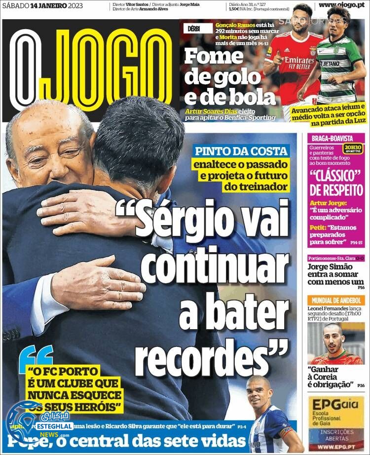 روزنامه ورزشی اوجوگو شنبه 24 دی 1401 