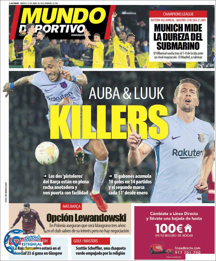 روزنامه ورزشی موندو دپورتیوو سه شنبه 23 فروردین 1401