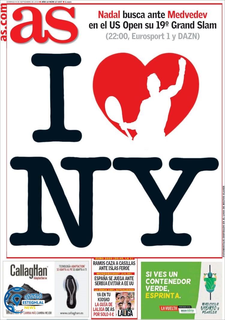 روزنامه ورزشی آاس یکشنبه 17 شهریور 1398