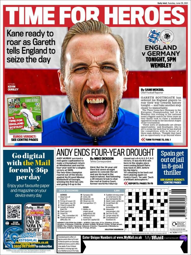 روزنامه ورزشی مایل اسپورت سه شنبه 8 تیر 1400