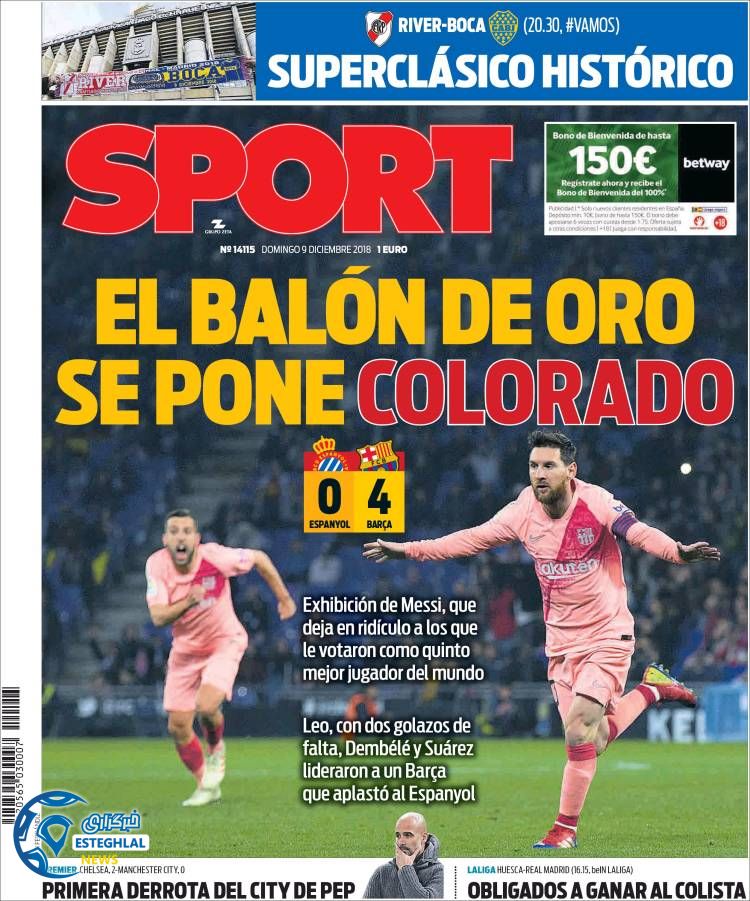 روزنامه ورزشی اسچورت یکشنبه 18 آذر 1397