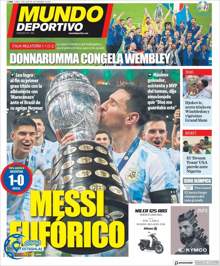 روزنامه ورزشی موندو دپورتیوو دوشنبه 21 تیر 1400